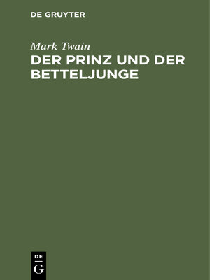 cover image of Der Prinz und der Betteljunge